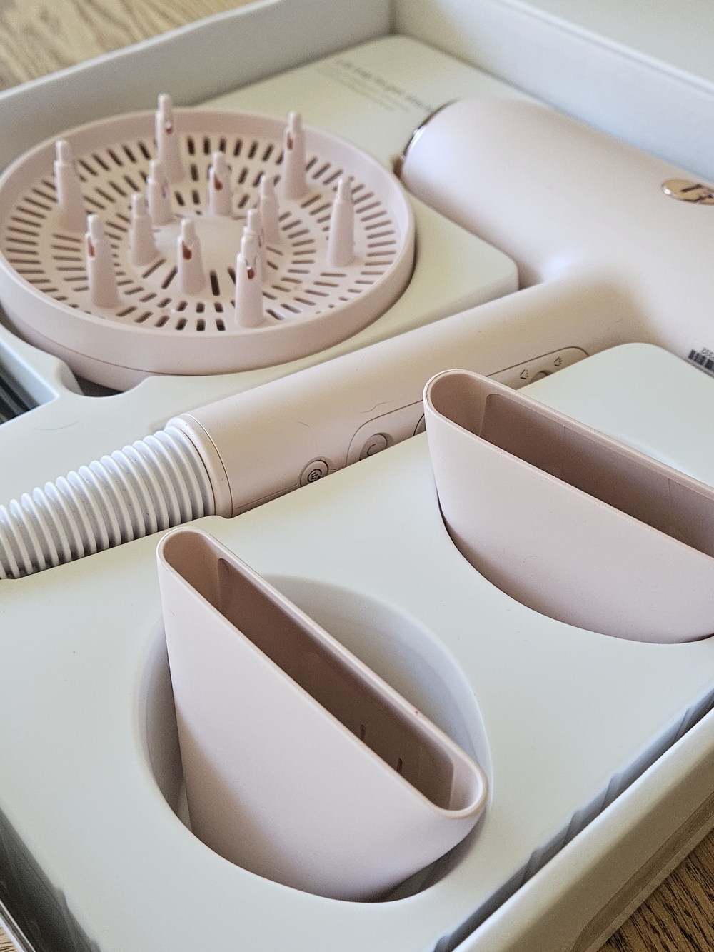 T3 Blush Pink Hair Styling Set with Diffuser and Nozzles